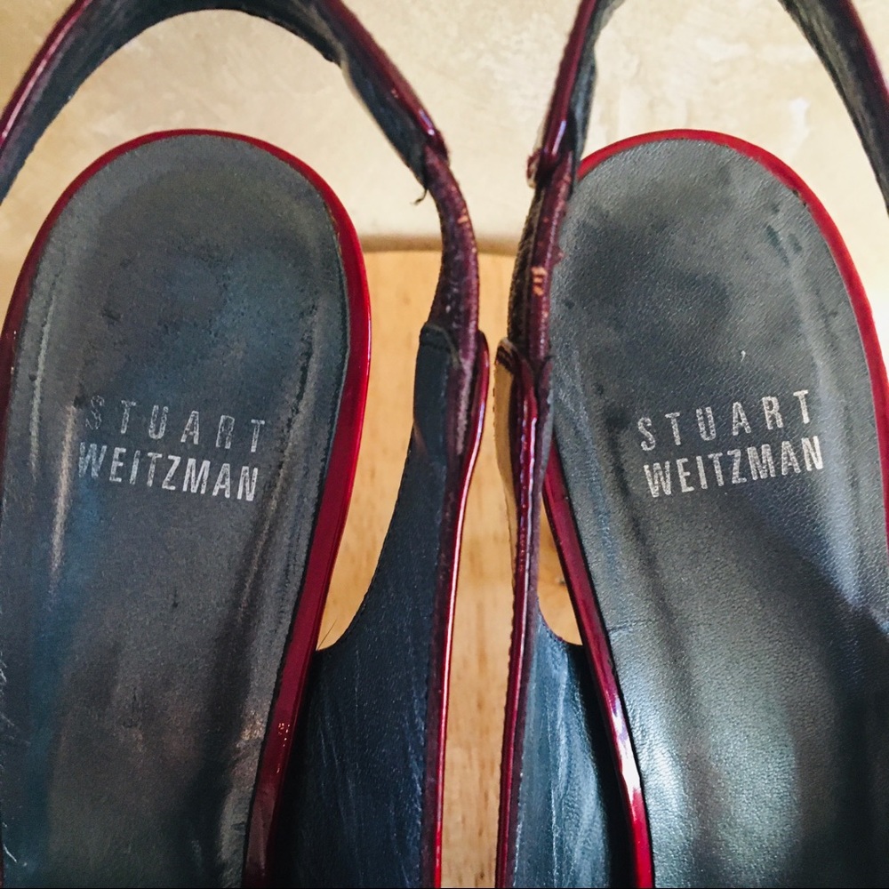 Stuart Weitzman Red Patent Heals - image 6